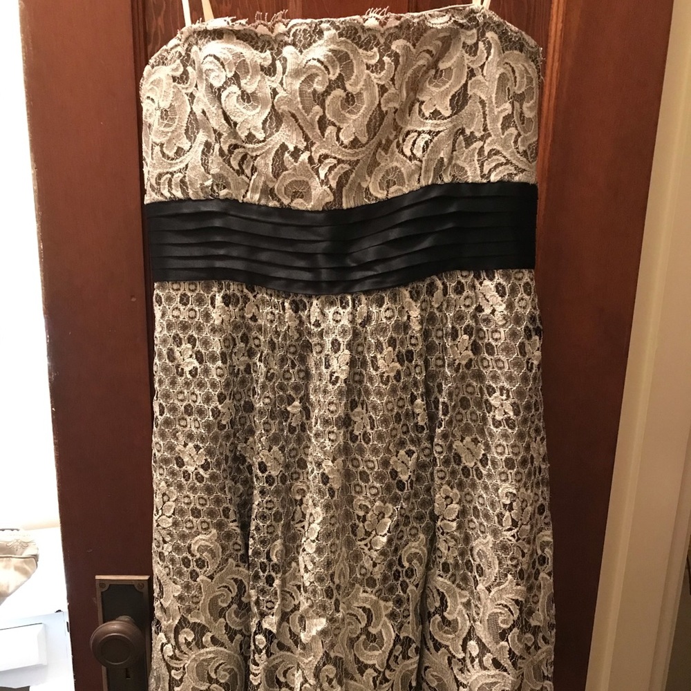 Black and silver BCBG dress (8)